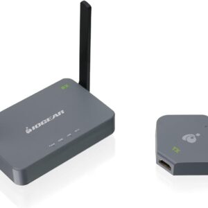IOGEAR Wireless HDMI 4K Transmitter Receiver Video HD TV Connection Kit for Laptop, Camera, Cable Box, Projector HDTV Phone to Monitor Android Devices 100Ft GWKIT4K