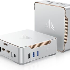 KAMRUI GK3Plus Mini PC, 16GB RAM 512GB M.2 SSD Mini Computers,12th Gen Alder Lake N95 (up to 3.4GHz) Micro PC, 2.5''SSD, Gigabit Ethernet,4K UHD,WiFi,BT,VESA/Home/Business Small pc