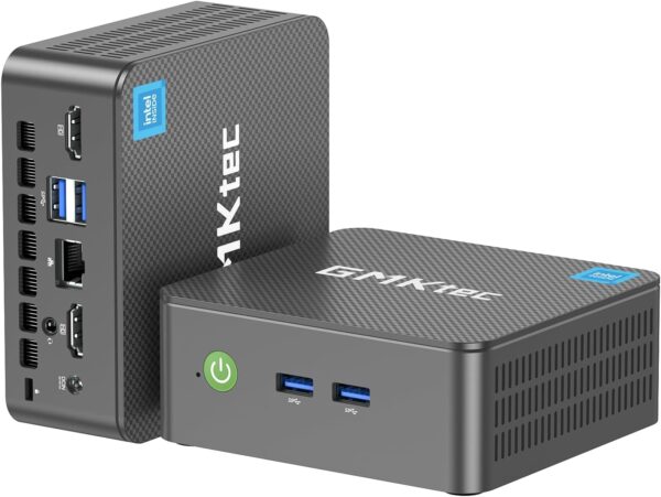 GMKtec Mini PC Intel N150 (Turbo 3.6GHz) 16GB DDR4 1TB PCIe M.2 NVMe SSD, Desktop Computer 4K Dual HDMI Display/4x USB3.2/WiFi 6/BT5.2/RJ45 Ethernet Nucbox G3 Plus