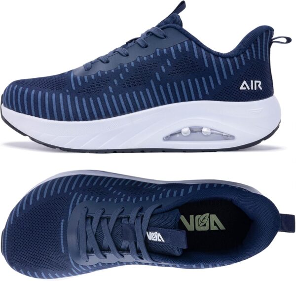 GOOBON Men's Wide Toe Box Walking Shoes with Arch Support Orthotic Tennis Sneakers for Plantar Fasciitis Bunions Flat Feet